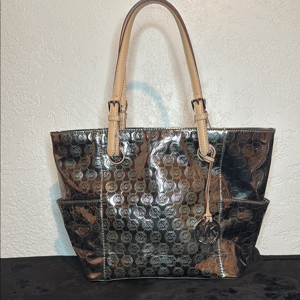 Michael Kors Silver Glamorous Tote